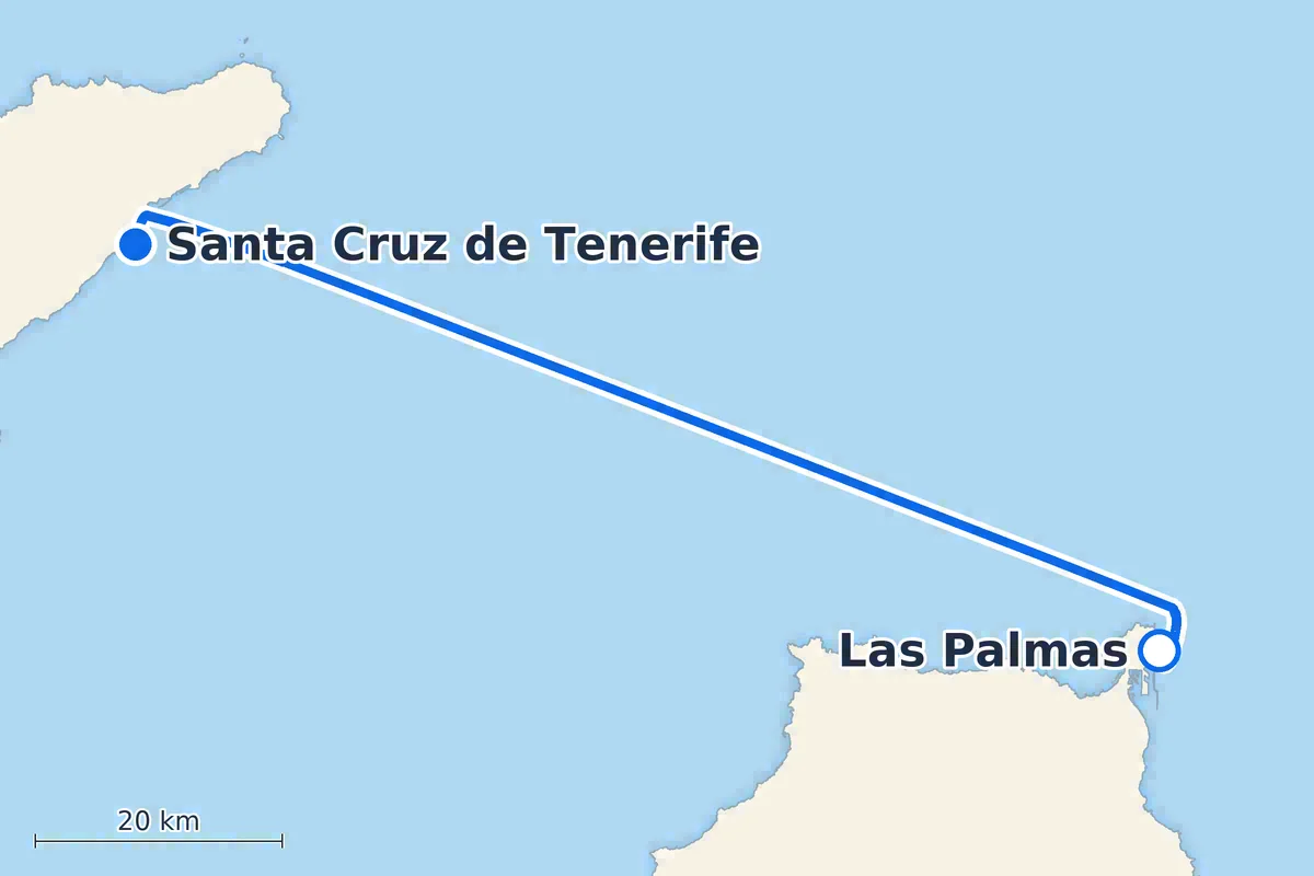 Las Palmas - Santa Cruz de Tenerife