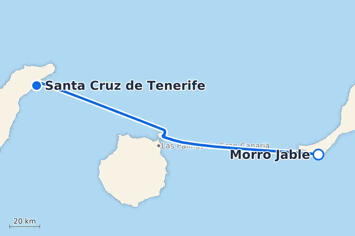Morro Jable - Santa Cruz de Tenerife