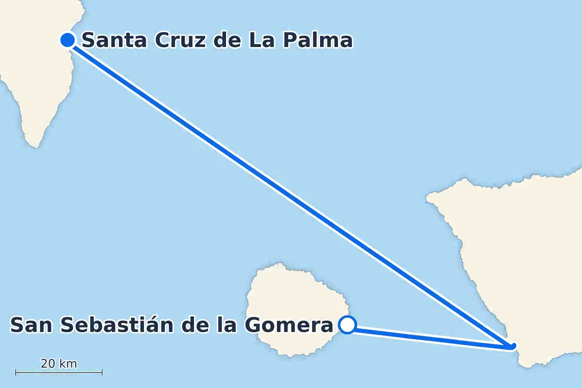San Sebastián de la Gomera - Santa Cruz de La Palma