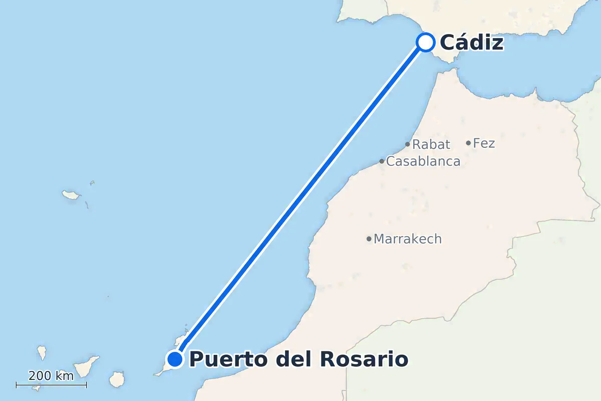 Cádiz - Puerto del Rosario