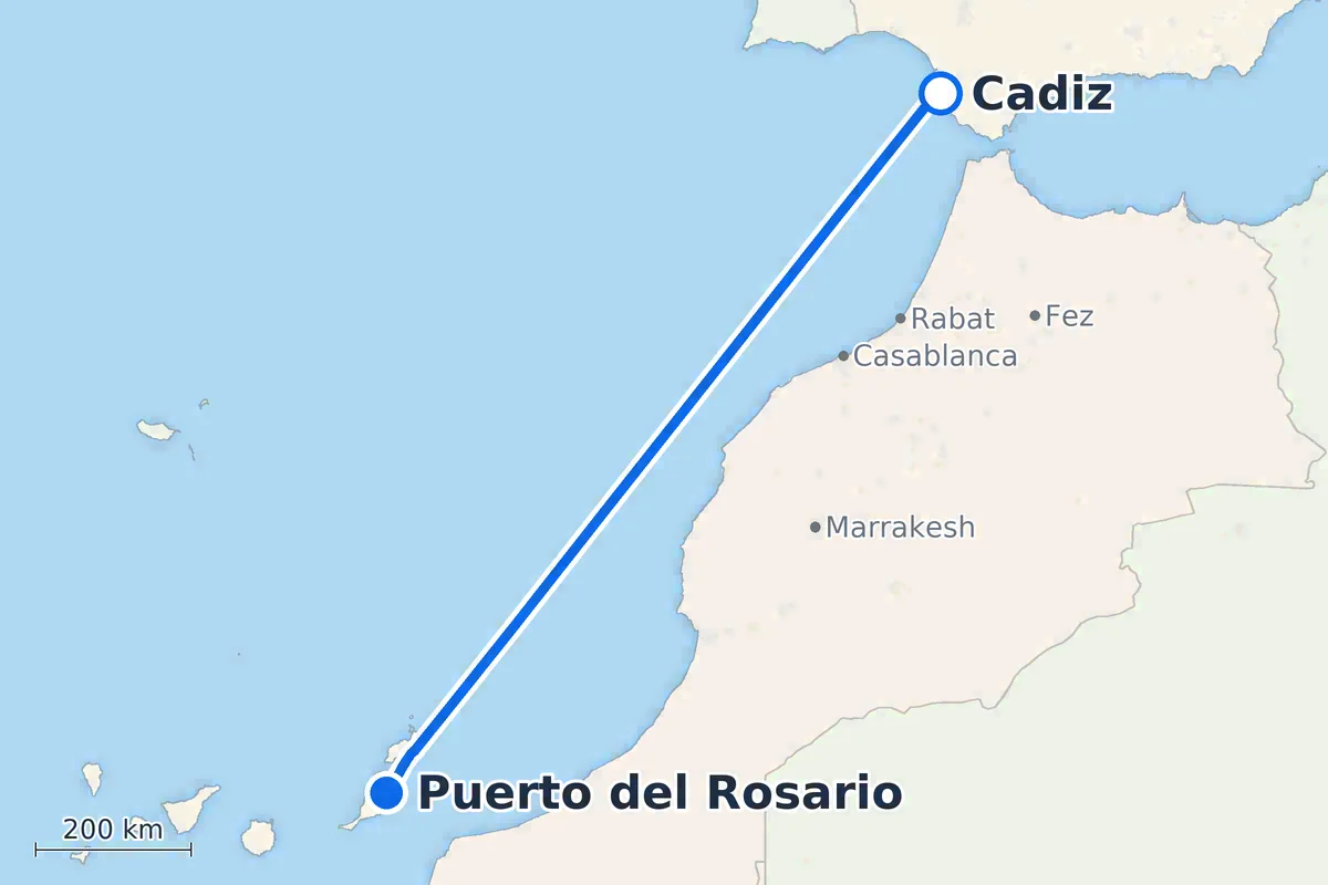 Cadiz - Puerto del Rosario